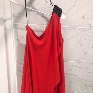 MM Couture by Miss Me one shoulder cocktail party dress